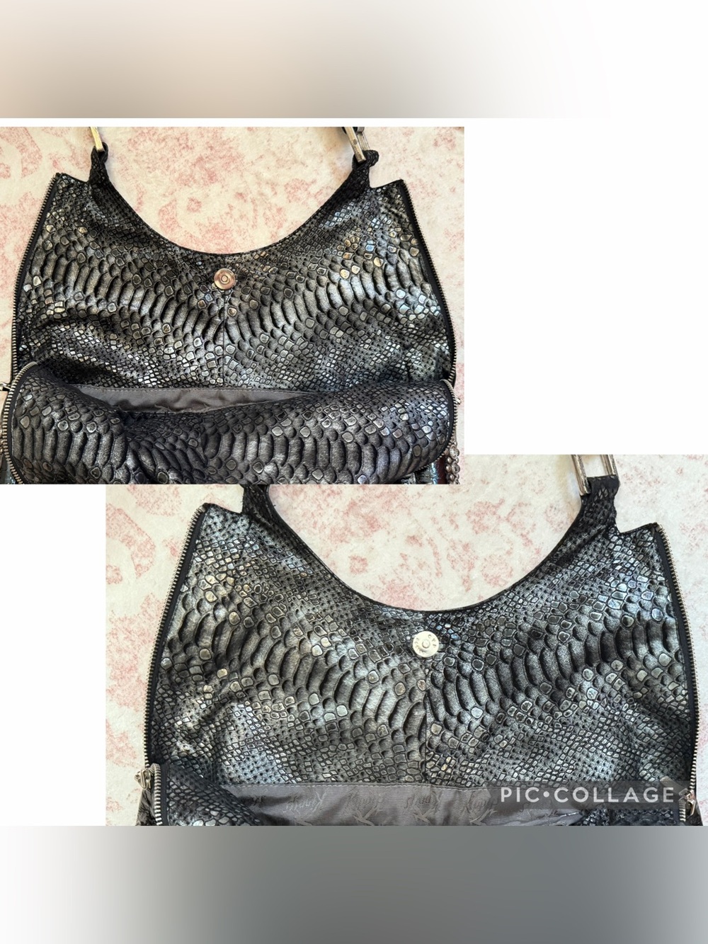 KIPPY’S Cross Hobo Handbag with Swarovski Crystals ✨ - Picture 7 of 11